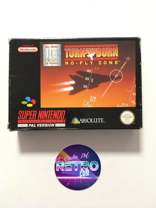 TURN AND BURN NO FLY ZONE SNES